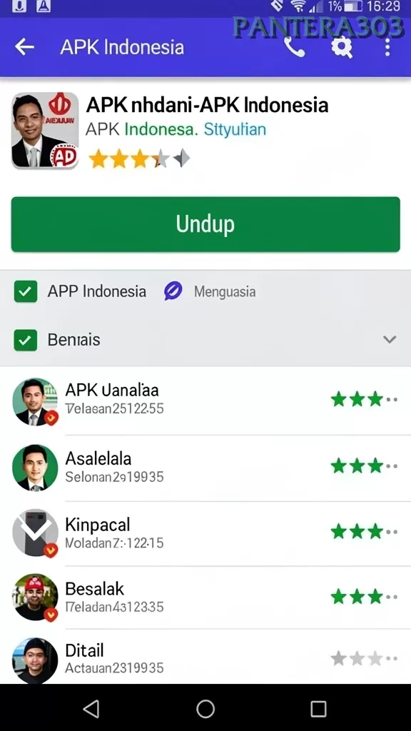 Pratinjau antarmuka pantera303 — aplikasi APK resmi Android v2.5.6